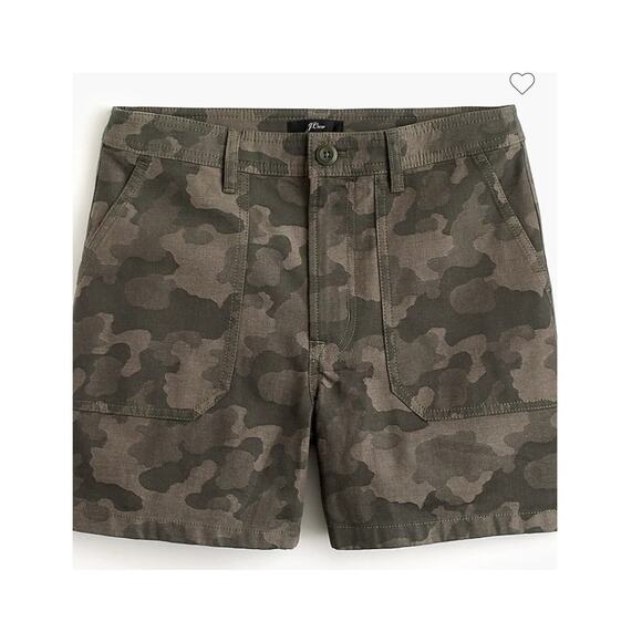 J. Crew Cargo Shorts In Camouflage Print Sz 10 NWOT - Picture 1 of 7